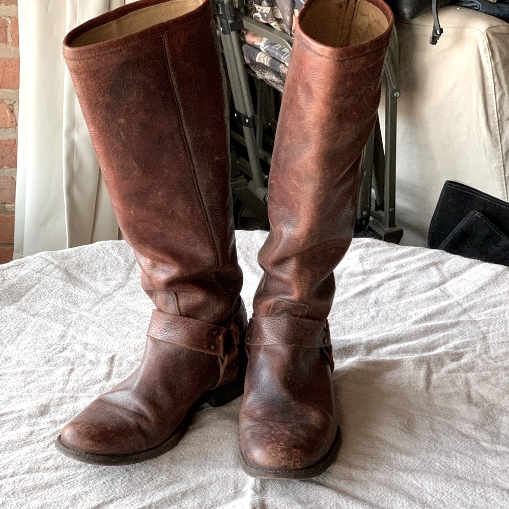 Frye Phillip Distressed Knee High boot